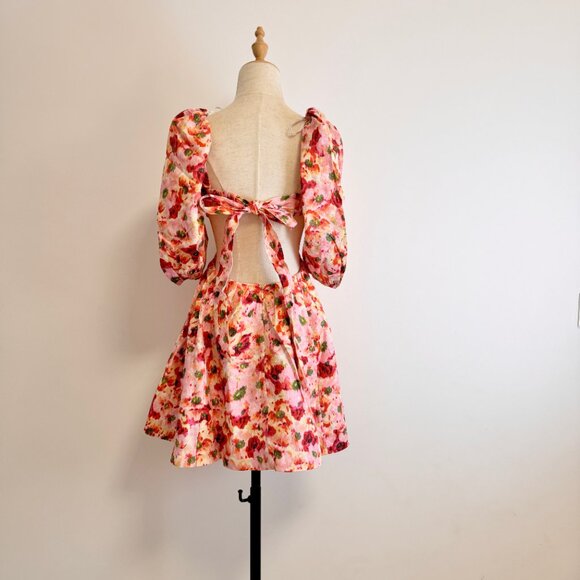 Zimmermann Linen dress with floral print - Picture 4 of 11